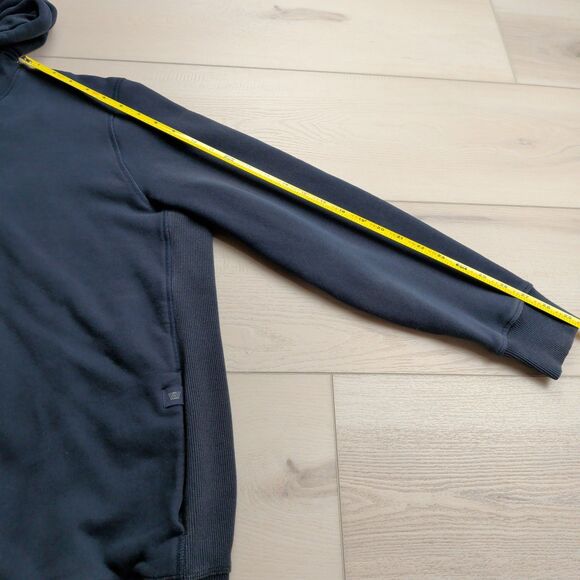 Mack Weldon Ace Hoodie Mens Large Full Zip Navy Blue Stretch Soft Sweatshirt - Picture 7 of 10